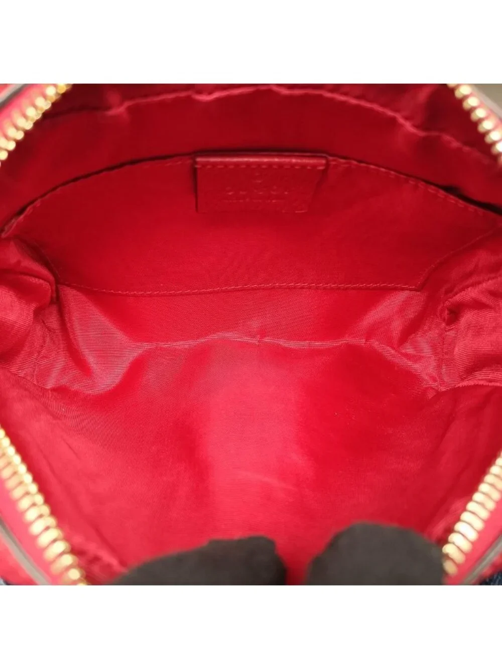 ★SOLD★ Gucci Ophidia Red Navy Ivory Canvas Leather Messenger - Picture 9 of 15